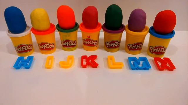 Учим английский алфавит вместе с Play Do от H до N! Play Doh learn letters from H To N смотреть онлайн