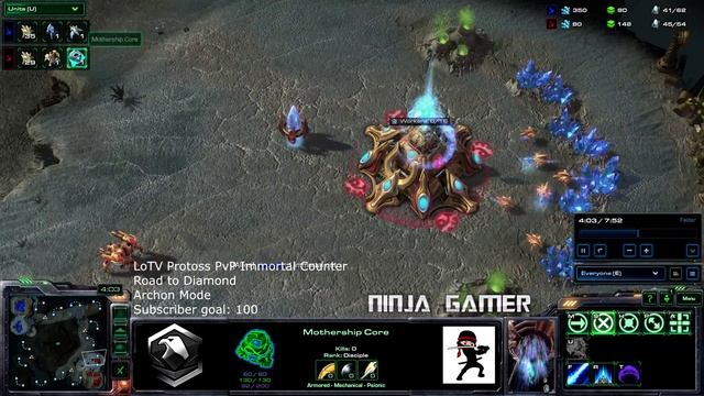 Protoss Immortal Counter with Voidrays! Starcraft 2 Legacy of the Void HD Ultra Archon mode смотреть онлайн