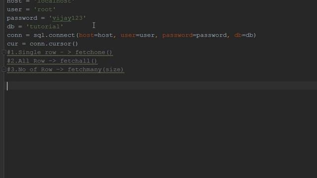 #62 | Fetching Data From MySQL Data base Using Cursor Object in Python in Tamil смотреть онлайн