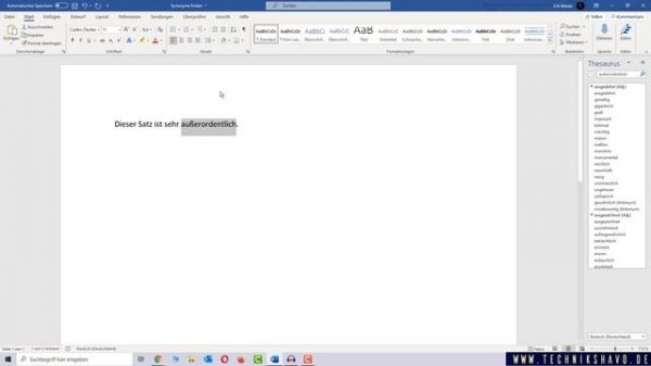 Word Synonym finden | Word Thesaurus nutzen ✅ Tutorial