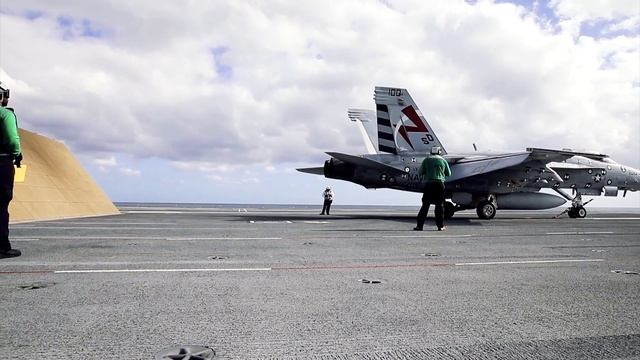 The USS Gerald R. Ford Aircraft Carrier New Arresting Gear Gets a Stress Test смотреть онлайн