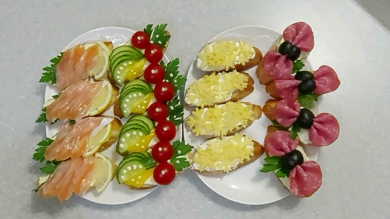 Бутерброды на праздничный стол смотреть онлайн