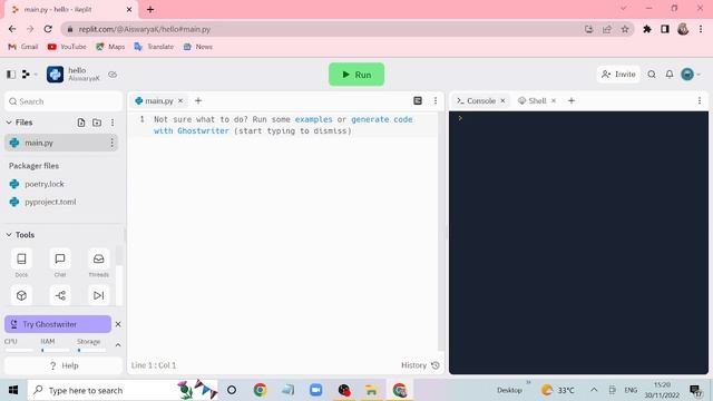 Python for absolute beginners-Tutorial 1(introduction to replit for python) смотреть онлайн
