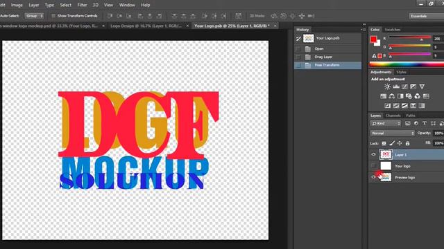 How To Present Your Work With logo Mockup, In Adobe Photoshop: Presenting Logo, Design with mockup. смотреть онлайн