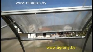 Установка газлифта на форточку. Теплица сибирская