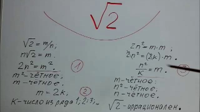 Доказательство иррациональности числа √2. Пора уходить от математического маразма к истине смотреть онлайн