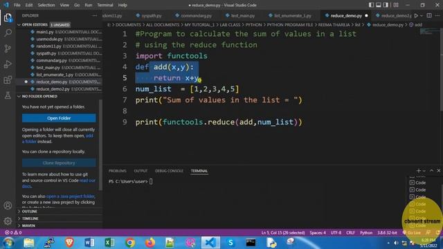 HOW TO USE REDUCE FUNCTION IN PYTHON | BCA, MCA, B. TECH | SEMESTER ONLINE TUITION | CALL 980439694 смотреть онлайн