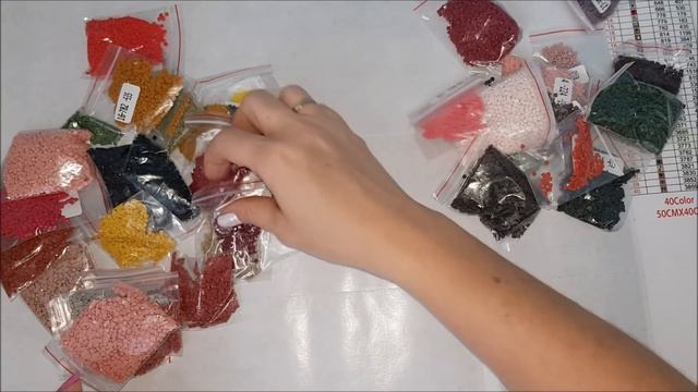 Распаковка двух портретов из страз. Продавец Huacan с Aliexpress смотреть онлайн