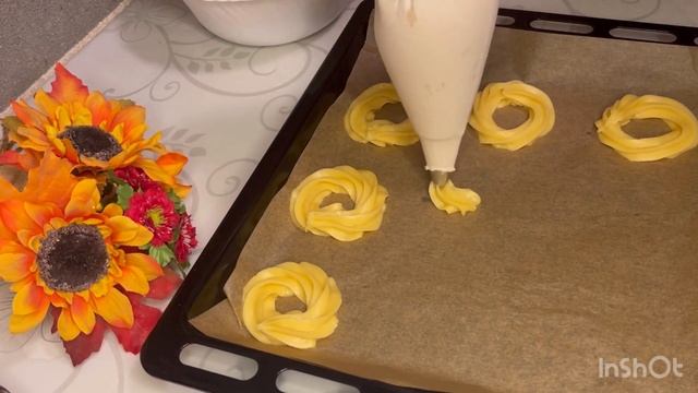 #Оооочень вкусные заварные пирожные колечки#???язык можно проглотить?# смотреть онлайн