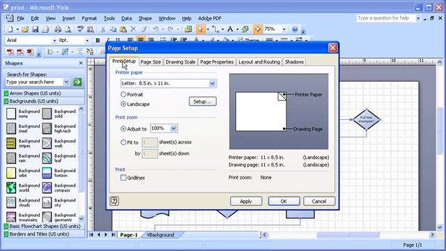 1.2 Microsoft Visio 2007: Exploring Interface and Using Page Setup смотреть онлайн
