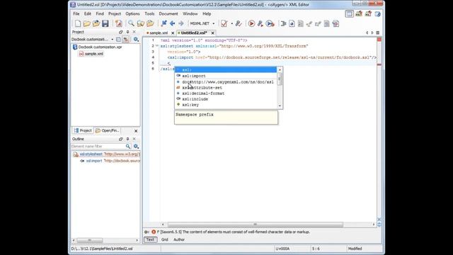 oXygen XML Editor - DocBook Customization смотреть онлайн