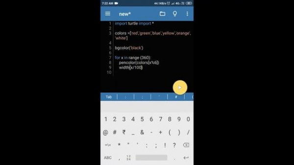 Graphic Design in Python | Android | Pydroid 3 - IDE for Python 3