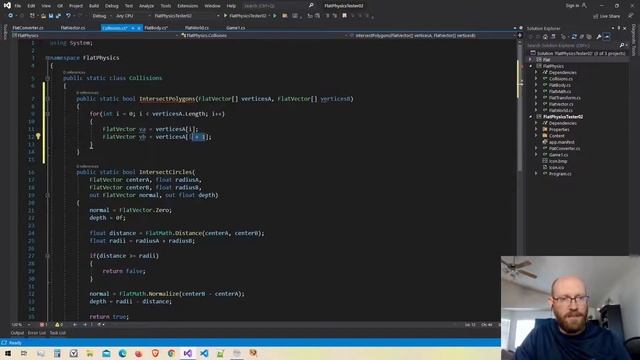Separating Axis Theorem (SAT) - Let's Make a Physics Engine [05] смотреть онлайн