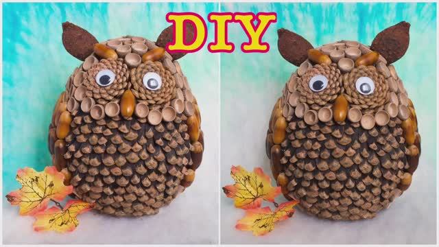 ОСЕННИЕ ПОДЕЛКИ своими руками. ПОДЕЛКИ из ПРИРОДНОГО МАТЕРИАЛА смотреть онлайн