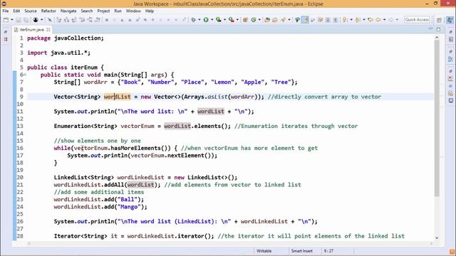 Java Essentials - Enumeration and iterators смотреть онлайн