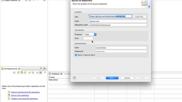 Git Tutorial - How To Import Your Github Repository Into Eclipse смотреть онлайн