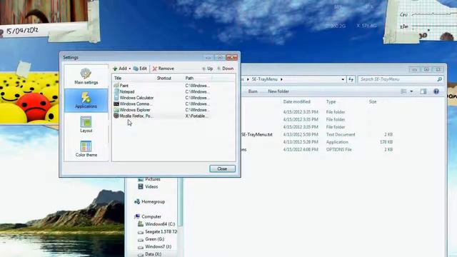 Free Portable Windows Program Tray Launcher SE-TrayMenu