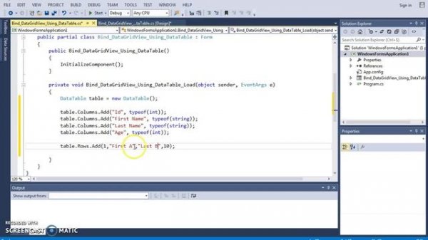 C# - How To Populate DataGridView From DataTable In C# [ With Source Code ]