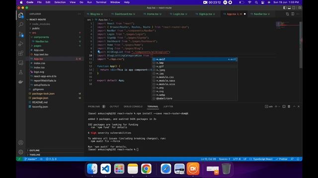 React Router V6 Tutorial in React typescript project | useNavigate | Routes | Nested Routes смотреть онлайн