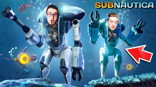 СКРАФТИЛИ РЕАКТИВНЫЙ КОСТЮМ КРАБ! ПРИШЕЛЬЦЫ ИЩУТ НАС? ВЫЖИВАНИЕ В КООП В SUBNAUTICA