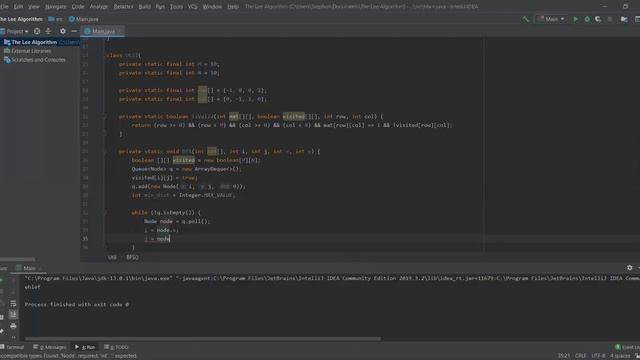 Lee Algorithm - Java Programming смотреть онлайн