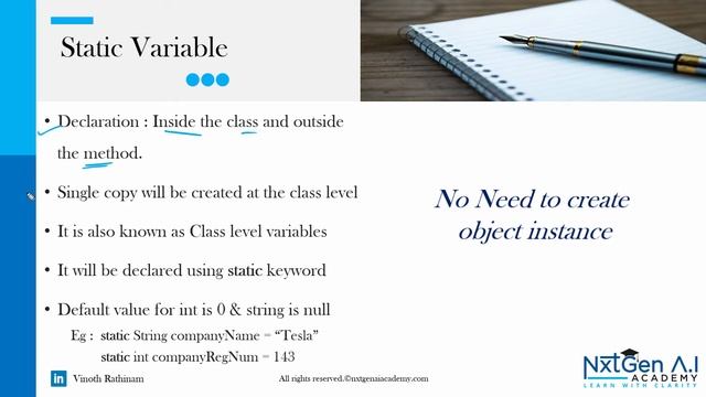 Java for Selenium : 22. Types of Java Variables | What is Static and Local Variables ? смотреть онлайн