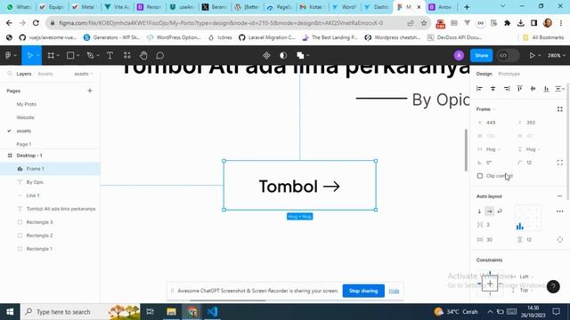 FIgma membuat tombol dengan Icon Bootstrap Icon смотреть онлайн