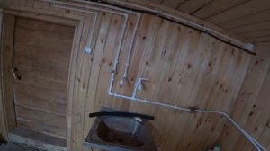 Водяное отопление, тёплая бытовка для водителей.