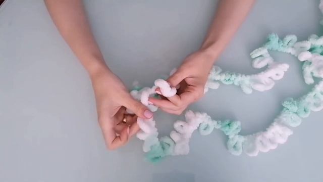 Плед из пряжи Alize puffy. Узор зефир. Мастер класс смотреть онлайн