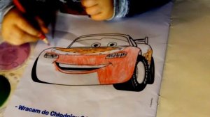 Маквин Молния Тачки раскрашиваем МАКВИНА McQueen Lightning Cars coloring McQueen
