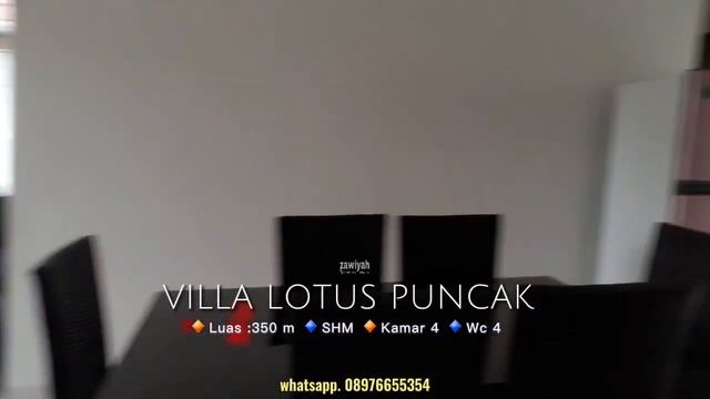 dijual villa di puncak! Vila Lotus Cipanas 350 m 1,5 M nego смотреть онлайн
