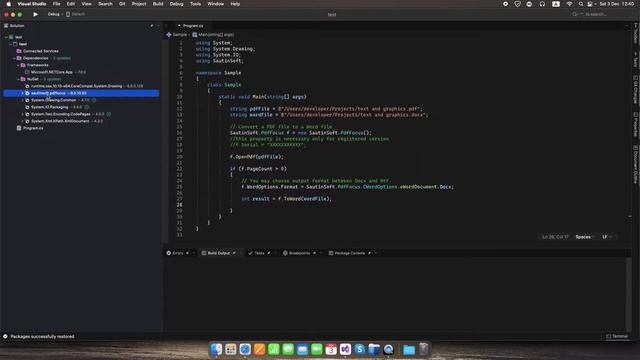 Как преобразовать PDF в Word в MacOs, Linux используя C#, VB.Net смотреть онлайн