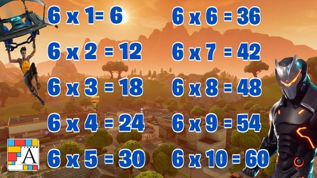 ?⭐️TABLAS de MULTIPLICAR del 1 al 10 [FORNITE]⭐️? смотреть онлайн