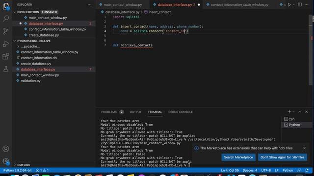 Intro to PySimpleGUI - Part 6 - Integrating SQLite Databases смотреть онлайн
