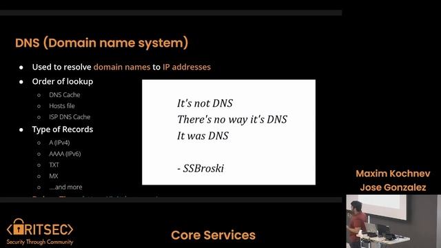 Education Fall '23 Week 5 | Core Services - Jose Gonzalez and Maxim Kochnev смотреть онлайн
