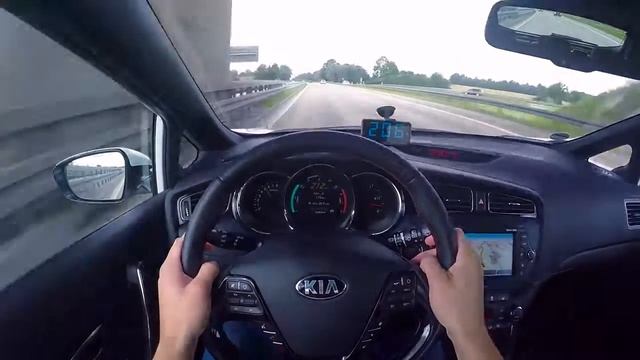 2015 Kia Cee'd GT (204 HP) POV- Cruising On Autobahn ✔