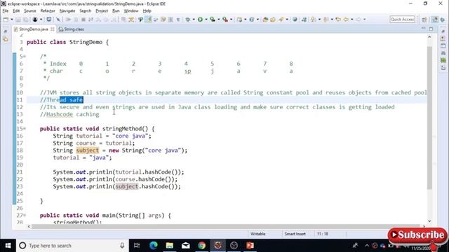What are strings in java? Why are strings immutable? смотреть онлайн