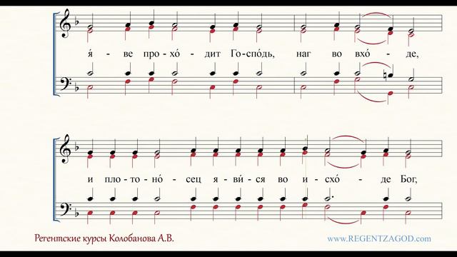 Глас 3, песнь 9, ирмос: 