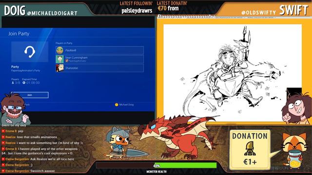 Monster Hunter World Hunter & Palico Art Commissions смотреть онлайн