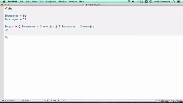 Usar Operador Ternario en PHP смотреть онлайн
