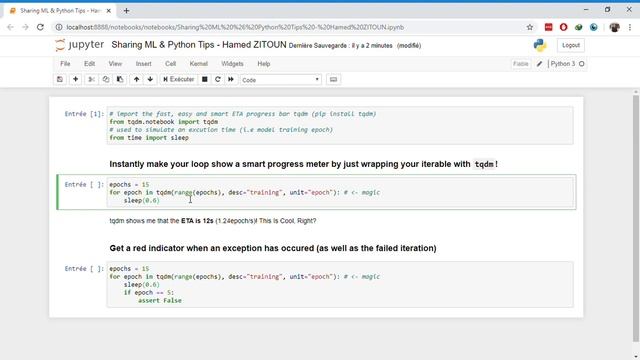 Instantly make your python? loops show a smart progress meter - just wrap any iterable with 'tqdm' смотреть онлайн