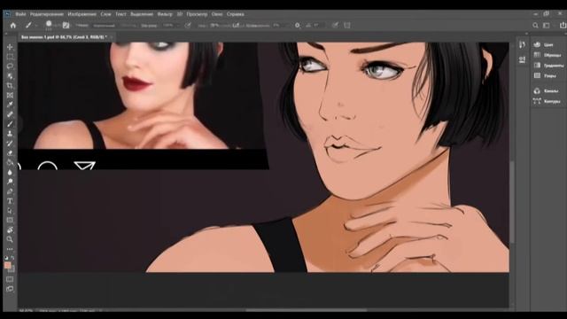 Speedpaint (Photoshop) - 20s look of Emily Didonato смотреть онлайн