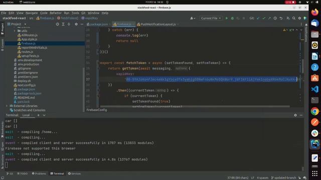 Setup Push notification in StackFood React Project смотреть онлайн