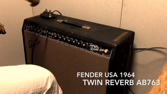 Fender USA 1964 Twin Reverb Amp “AB763” Black Face [Jensen C12-NSA]