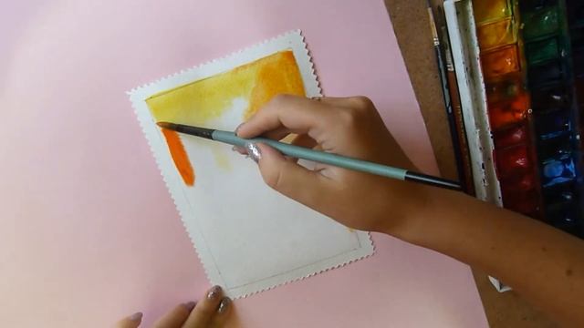 ♥Урок по акварели // делаем фактуру смотреть онлайн