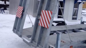 Прицеп эвакуатор для перевозки МКСМ-погрузчика