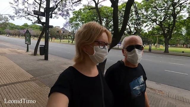 В Буэнос Айресе цветет Жакаранда - фиалковое дерево родом из южной и центральной Южной Америки смотреть онлайн