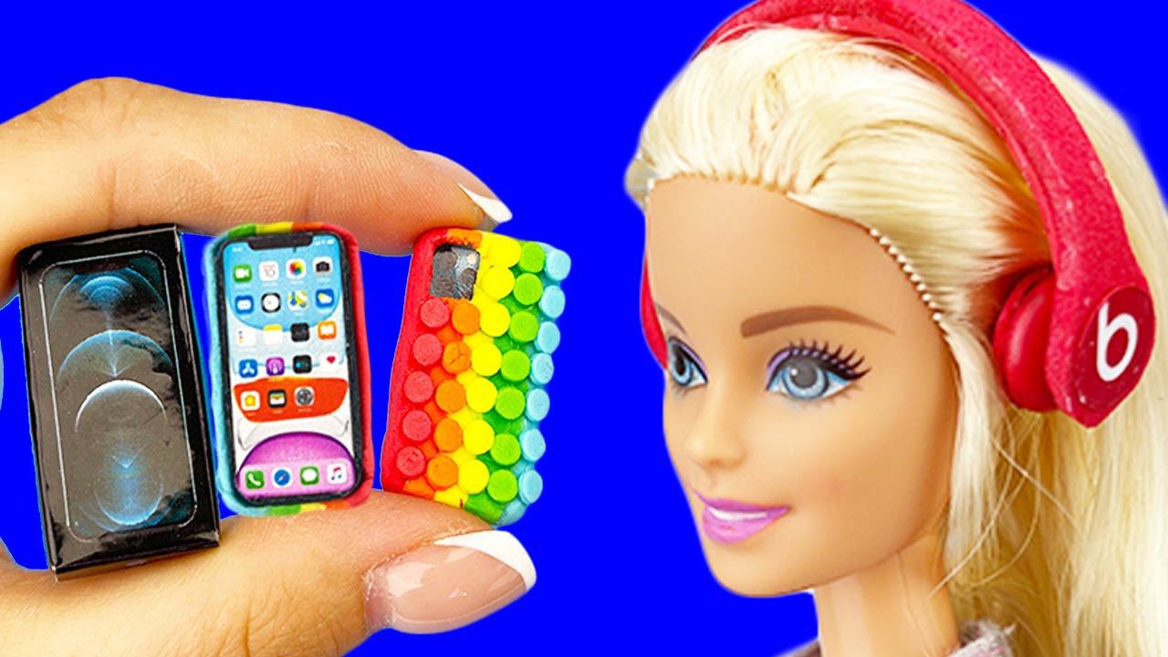 26 DIY Miniature Crafts For Dollhouse - Pop It Phone Case, Mini Food, Boots And More Barbie Hacks