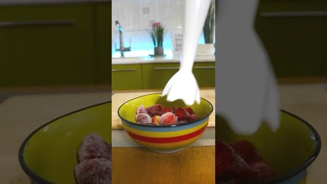 Клубничные вафли? рецепт в комментах?