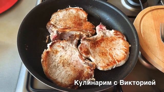 СТЕЙК ИЗ СВИНИНЫ ? Стейк из свинины на сковороде ? Как приготовить Стейк смотреть онлайн